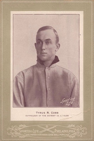 1902 W600 Sporting Life Cabinets Ty Cobb Rookie