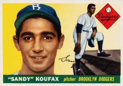 1955 Topps #123 Sandy Koufax Rookie Card