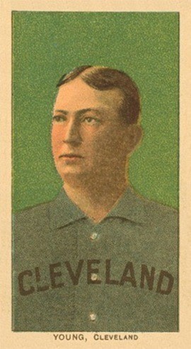 T206 Cy Young Green Portrait Baseball Card