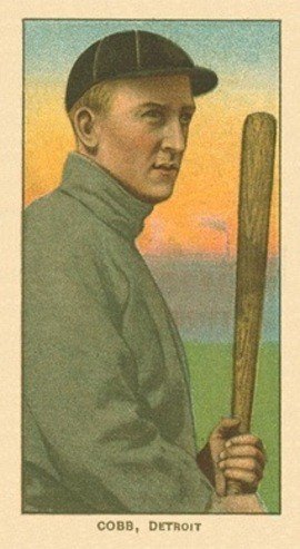 T206 Ty Cobb Bat Off Shoulder Baseball Card