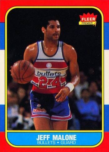 1986 Fleer #67 Jeff Malone Basketball Card 1986 Fleer #67 Jeff Malone Basketball Card