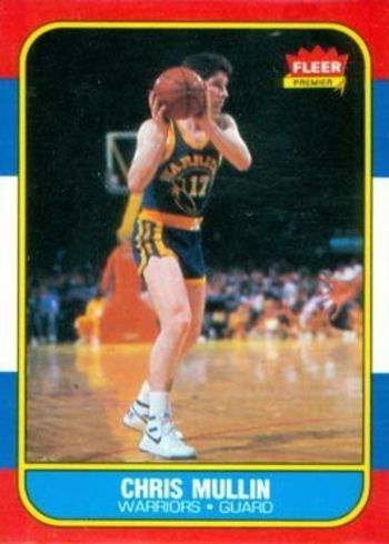 1986 Fleer Chris Mullin #77 Rookie Card