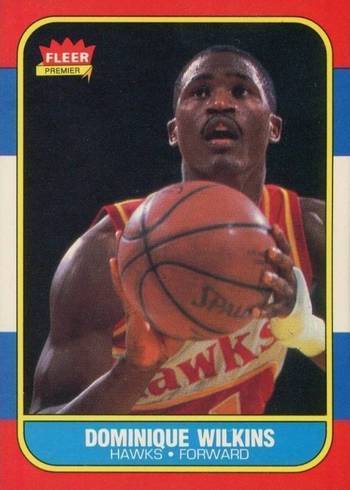 1986 Fleer Dominique Wilkins #121 Rookie Card