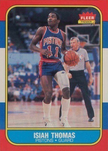 1986 Fleer Isiah Thomas #109 Rookie Card 1986 Fleer Isiah Thomas #109 Rookie Card
