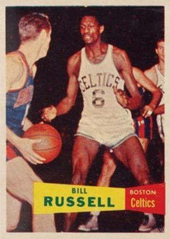 1957 Topps #77 Bill Russell Rookie Card 1957 Topps #77 Bill Russell Rookie Card