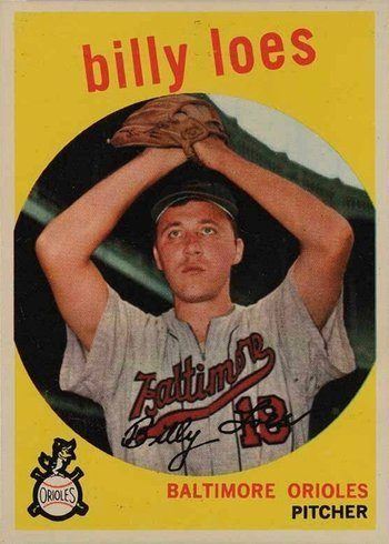 1959 Topps #336 Billy Loes Baseball Card 1959 Topps #336 Billy Loes Baseball Card