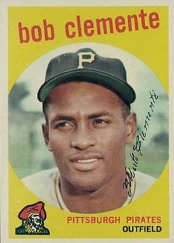 1959 Topps #478 Roberto Clemente Baseball Card 1959 Topps #478 Roberto Clemente Baseball Card