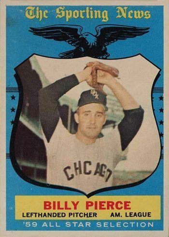 1959 Topps #572 Billy Pierce All-Star Baseball Card 1959 Topps #572 Billy Pierce All-Star Baseball Card