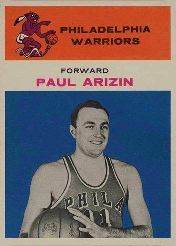 1961 Fleer #2 Paul Arizin Basketball Card