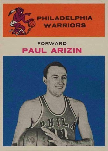 1961 Fleer #2 Paul Arizin Basketball Card 1961 Fleer #2 Paul Arizin Basketball Card