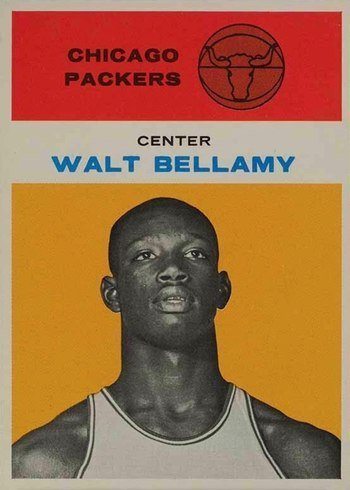 1961 Fleer #4 Walt Bellamy Rookie Card 1961 Fleer #4 Walt Bellamy Rookie Card