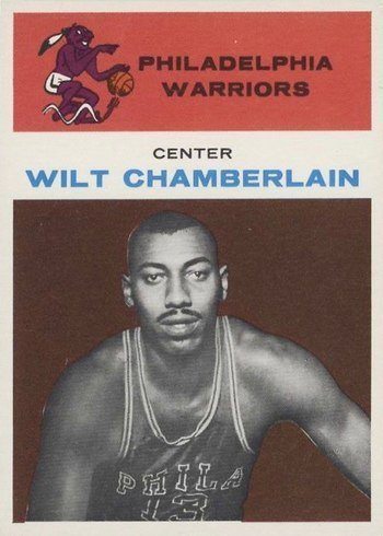 1961 Fleer #8 Wilt Chamberlain Rookie Card