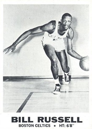 1968 Topps Test #4 Bill Russell Basketball Card 1968 Topps Test #4 Bill Russell Basketball Card