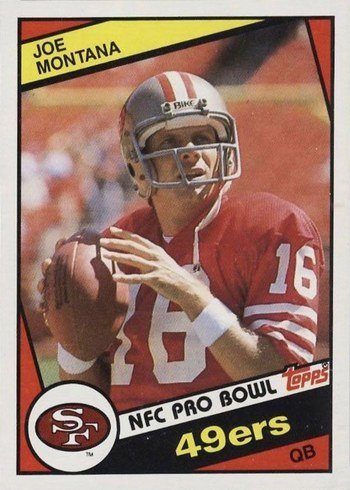 1984 Topps #358 Joe Montana Football Card