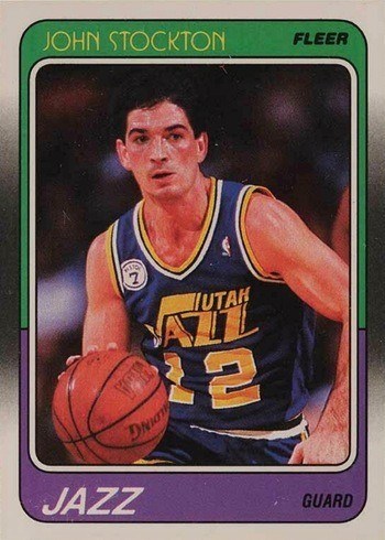 1988 Fleer #115 John Stockton Rookie Card