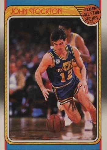 1988 Fleer #127 John Stockton All-Star Basketball Card