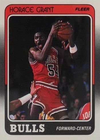 1988 Fleer #16 Horace Grant Rookie Card