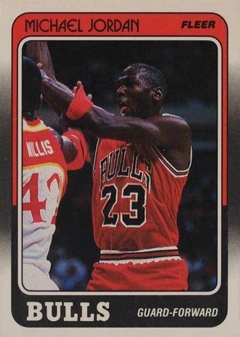 1988 Fleer #17 Michael Jordan Basketball Card
