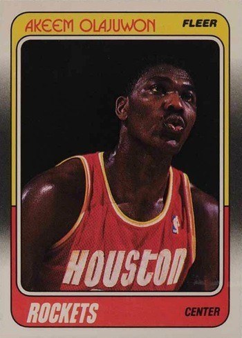 1988 Fleer #53 Hakeem Olajuwon Basketball Card