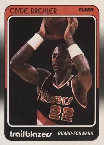 1988 Fleer #92 Clyde Drexler Basketball Card