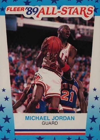 1989 Fleer Michael Jodan All-Star Card
