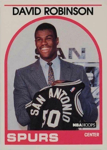 1989 NBA Hoops #138 David Robinson Rookie Card