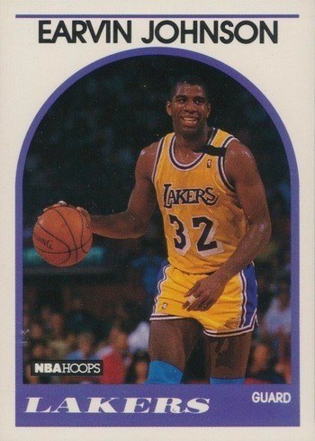 1989 NBA Hoops #166 Magic Johnson Basketball Card