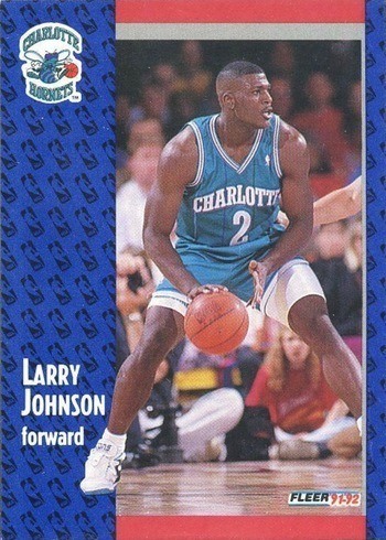1991 Fleer #255 Larry Johnson Rookie Card