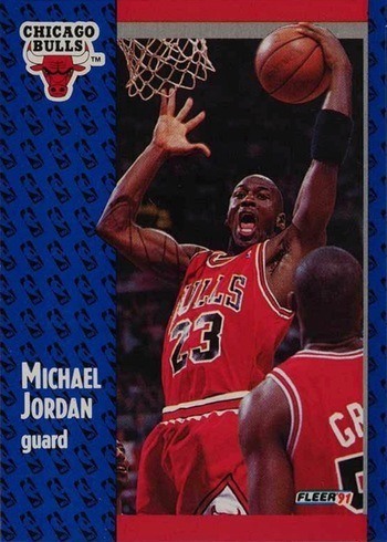 fleer 91 michael jordan 2 of 6