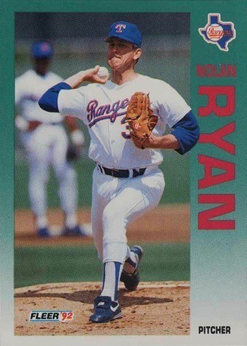1992 Fleer #320 Nolan Ryan Baseball Card 1992 Fleer #320 Nolan Ryan Baseball Card