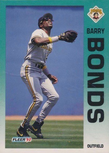 1992 Fleer #550 Barry Bonds Baseball Card 1992 Fleer #550 Barry Bonds Baseball Card