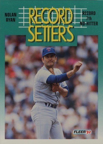 1992 Fleer #682 Nolan Ryan Record Setter Baseball Card