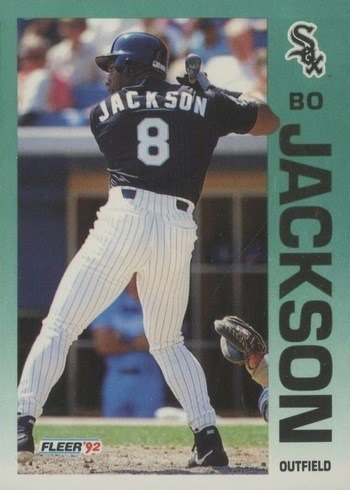 1992 Fleer #86 Bo Jackson Baseball Card 1992 Fleer #86 Bo Jackson Baseball Card