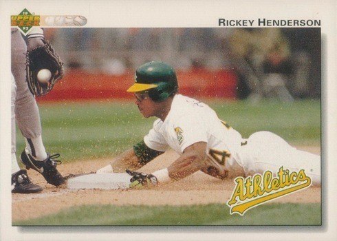 1992 Upper Deck #155 Rickey Henderson Baseball Card