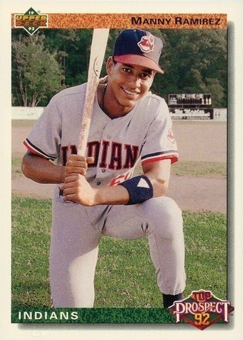 1992 Upper Deck #63 Manny Ramirez Rookie Card 1992 Upper Deck #63 Manny Ramirez Rookie Card