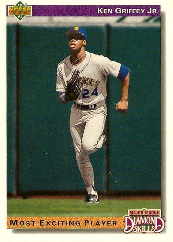 1992 Upper Deck 650 Ken Griffey Jr. Diamond Skills Card 1992 Upper Deck 650 Ken Griffey Jr. Diamond Skills Card