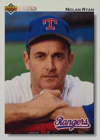1992 Upper Deck #655 Nolan Ryan Baseball Card 1992 Upper Deck #655 Nolan Ryan Baseball Card