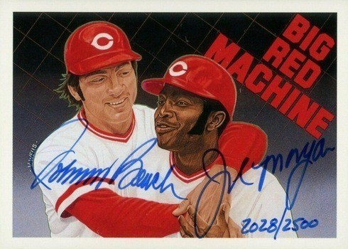 1992 Upper Deck Baseball Heroes Johnny Bench and Joe Morgan Autograph Baseball Card