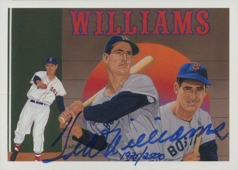 1992 Upper Deck Baseball Heroes Ted Williams Autograph Baseball Card