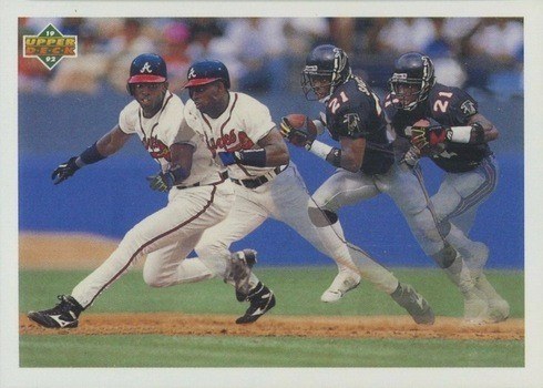 1992 Upper Deck #SP3 Deion Sanders Prime Time's Two Baseball Card
