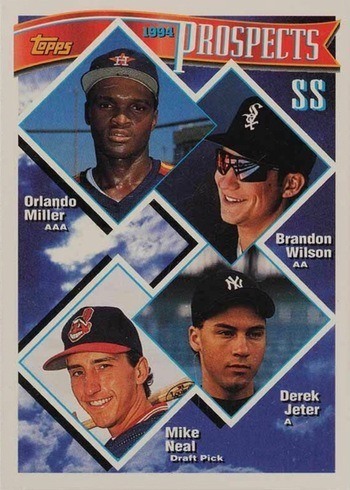 1994 Topps #158 Prospects Short Stops Derek Jeter Baseball Card 1994 Topps #158 Prospects Short Stops Derek Jeter Baseball Card