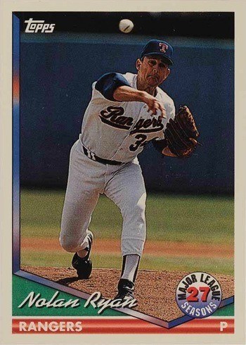 1994 Topps #34 Nolan Ryan Baseball Card 1994 Topps #34 Nolan Ryan Baseball Card