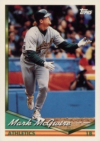 1994 Topps #340 Mark McGwire Baseball Card