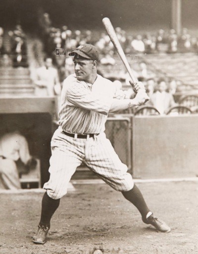 Charles Conlon Image of Lou Gehrig from 1927 Used on Baseball Cards