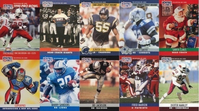 NFL card 1990 almost complete set PROSET