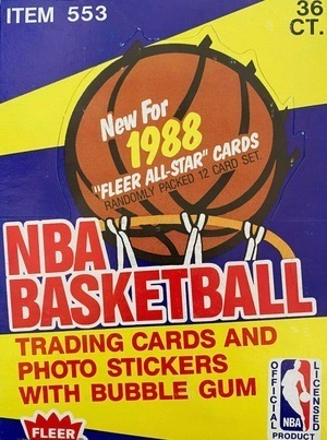 Unopened Box of 1988 Fleer Basketball Cards