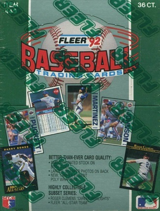 Unopened Box of 1992 Fleer Baseball Cards Unopened Box of 1992 Fleer Baseball Cards
