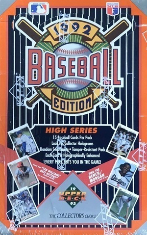 Unopened Box of 1992 Upper Deck Baseball Cards