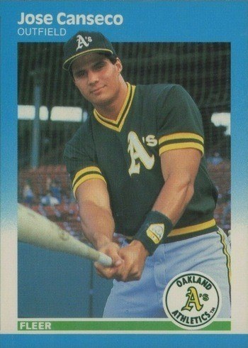 1987 Fleer #389 Jose Canseco Rookie Card