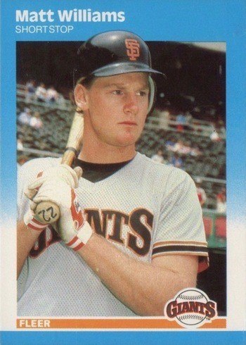 1987 Fleer Update #U129 Matt Williams Rookie Card